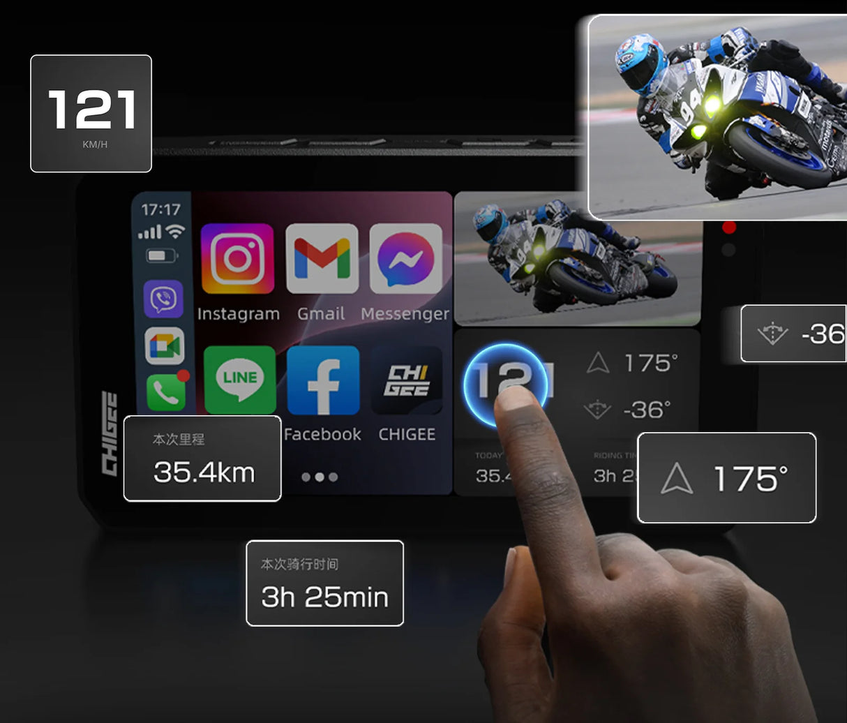Pantalla Carplay AIO-5 EVO 5"