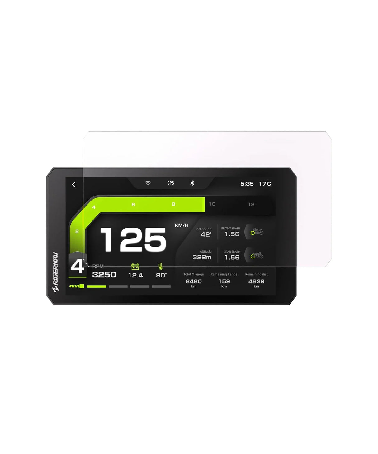 RiderNav Protector de Pantalla de Vidrio Templado 7"