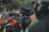 Bolsa trasera PRO Rackpack 1680D Nailon ballistic. Negro/Antracita. 32-42 l.