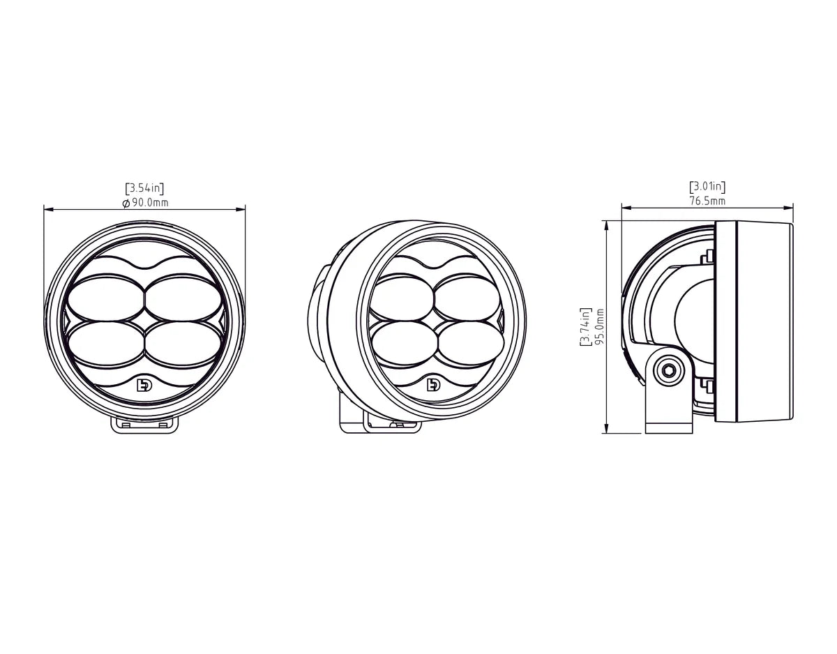 DENALI D3 LED Neblina DataDim